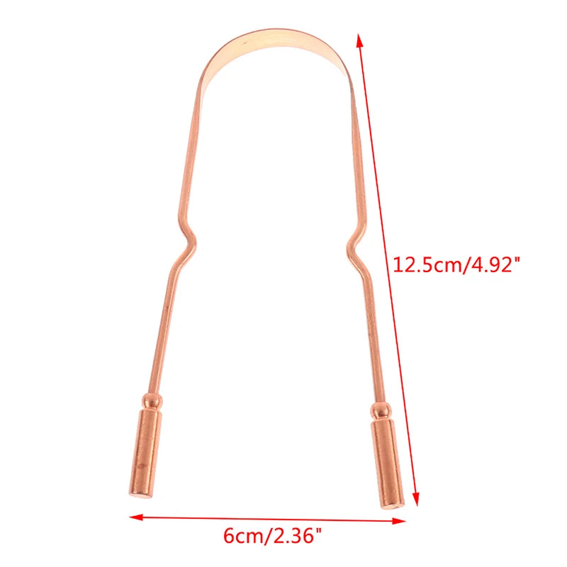 Pure Copper Tongue Scraper