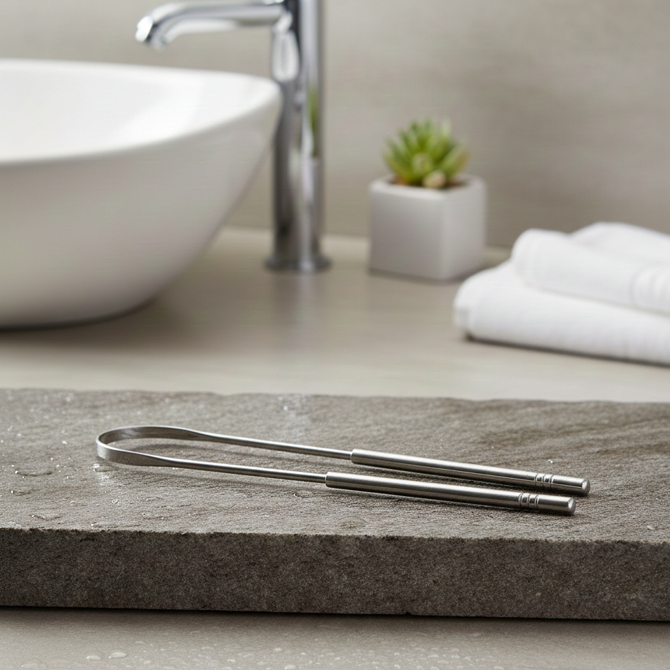 Stainless Steel Tongue Scraper