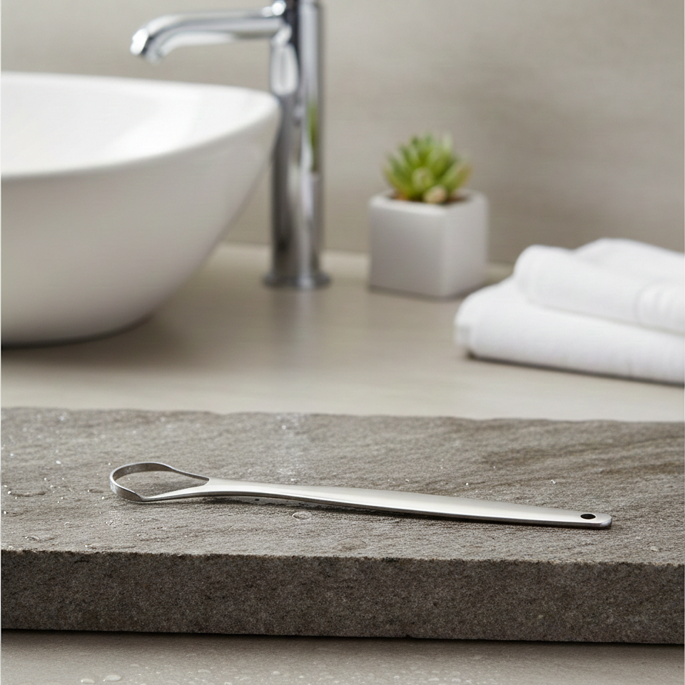 Stainless Steel Tongue Scraper
